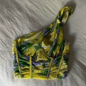 One shoulder Zara corset top